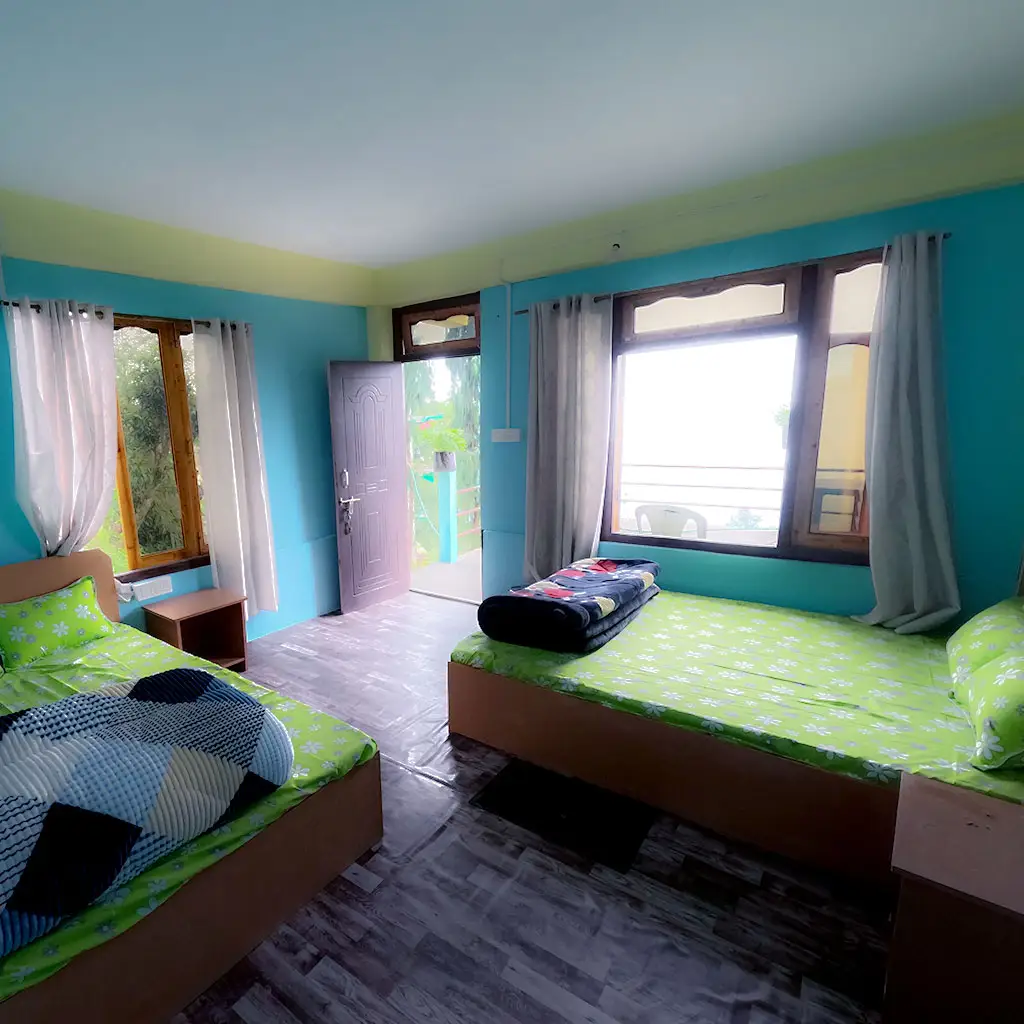 Spacious wooden cottage with veranda at Fikkalay Harmony Homestay, Kalimpong